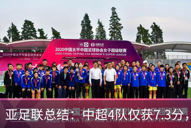 亚足联总结：中超4队仅获7.3分，低于印尼越南新加坡柬埔寨